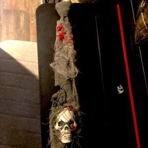 Zombie Gauze Skull Necktie Halloween